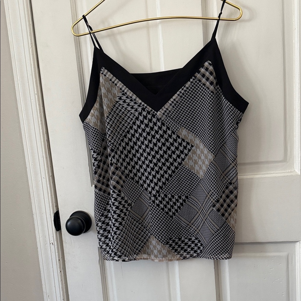 Calvin Klein Black and Gray Patterned Camisole